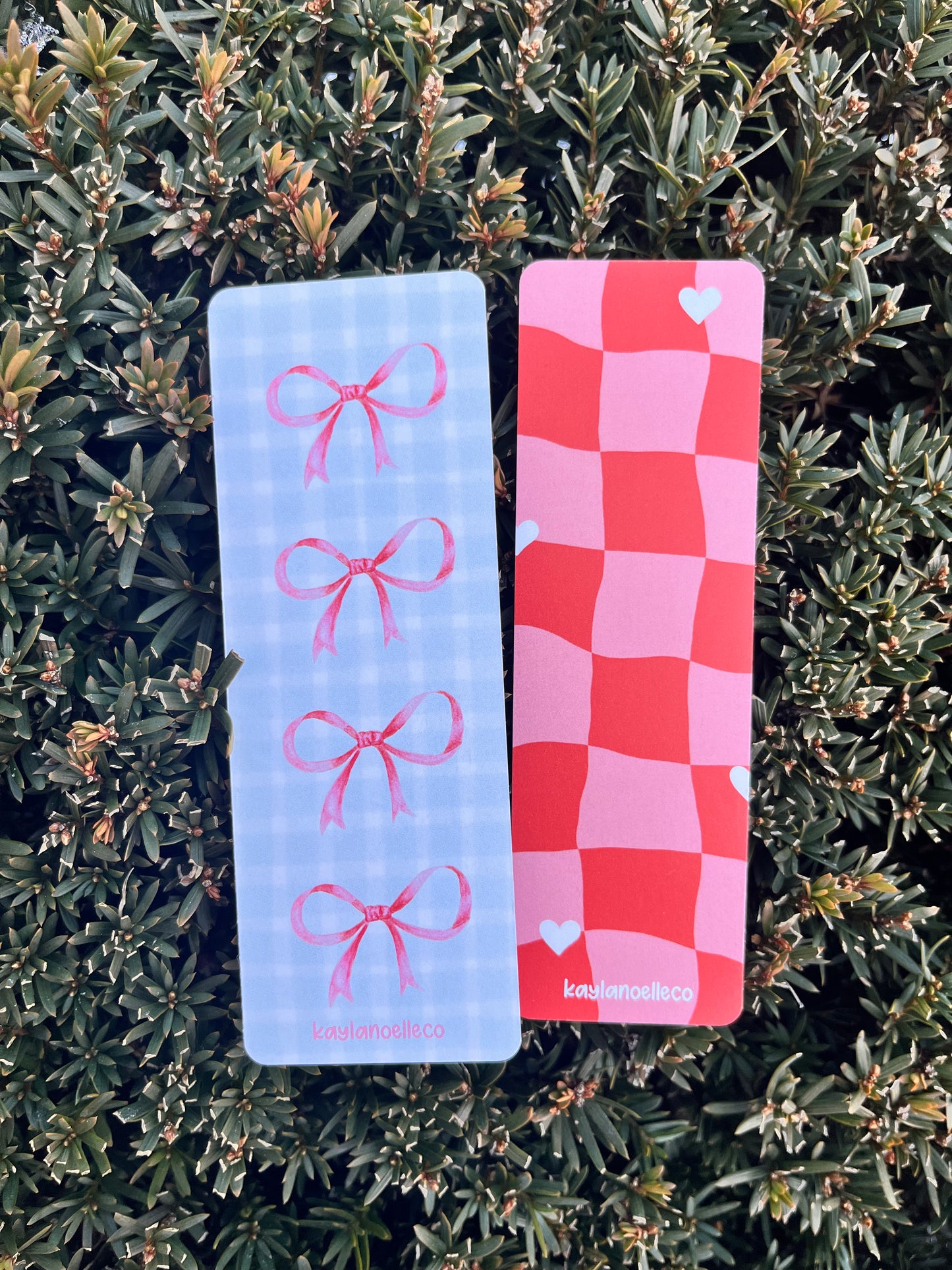 Bow and Hearts - Bookmark Set