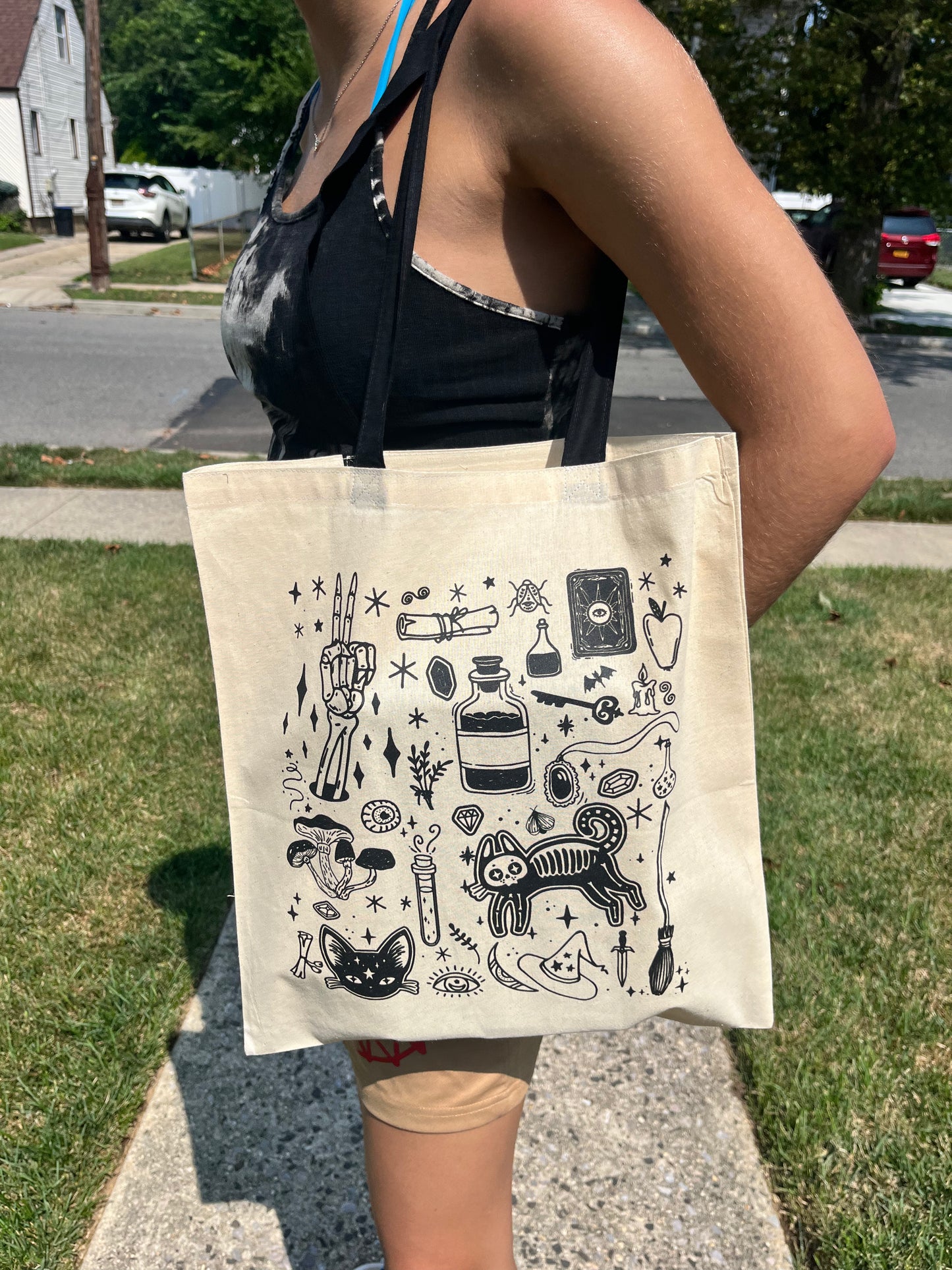 Witch Collage Tote Bag