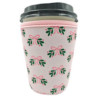 Girlie Mistletoe Coffee Cover Sleeve