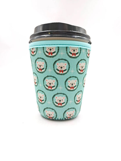 Merry Polar Bears Coffee Cover Sleeve