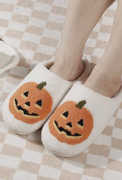 Pumpkin Fleece Slippers