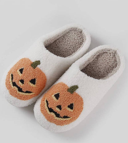 Pumpkin Fleece Slippers